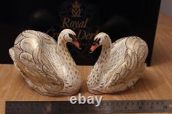 Royal Crown Derby ROYAL SWANS Paperweights Limited Edition 459/750 1st Quality