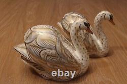 Royal Crown Derby ROYAL SWANS Paperweights Limited Edition 459/750 1st Quality