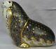 Royal Crown Derby Russian Walrus Paperweight With Gold Stopper. Rare