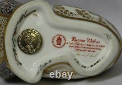 Royal Crown Derby RUSSIAN WALRUS Paperweight with Gold stopper. RARE