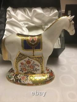Royal Crown Derby Race Horse Limited Edition. Signed