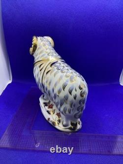 Royal Crown Derby Ram, 1st Quality Gold Stopper. 1990. Retired 1993
