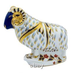 Royal Crown Derby Ram Paperweight Bone China Collectible
