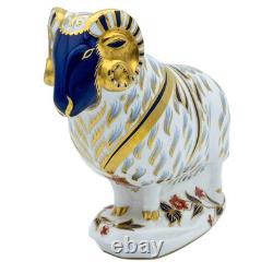 Royal Crown Derby Ram Paperweight Bone China Collectible