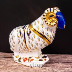 Royal Crown Derby Ram Paperweight Bone China Collectible