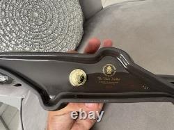 Royal Crown Derby Rare Black Panther Gold Stopper