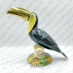 Royal Crown Derby Rare'Golden Rio Toucan' Bird Paperweight Limited Edition