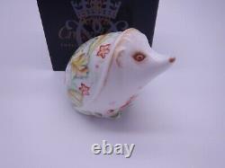 Royal Crown Derby Rare Handpainted 1 Off Hedgehog Paperweight