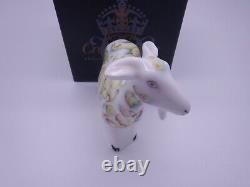 Royal Crown Derby Rare Handpainted 1 Off Nanny Goat Paperweight