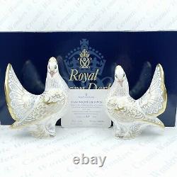 Royal Crown Derby Rare Royal'Diamond Jubilee Doves' Paperweights Ltd Edition