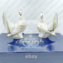 Royal Crown Derby Rare Royal'Diamond Jubilee Doves' Paperweights Ltd Edition