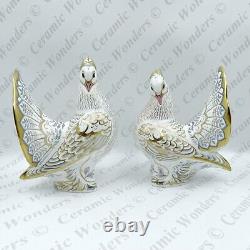 Royal Crown Derby Rare Royal'Diamond Jubilee Doves' Paperweights Ltd Edition