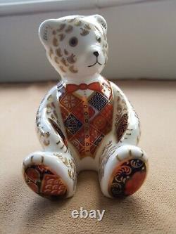 Royal Crown Derby Red Bow Tie Teddy Paperweight, Limited Edition, BNIB, Perfect