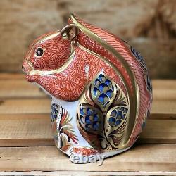 Royal Crown Derby Red Squirrel Paperweight Silver Stopper Brand New No Box