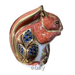 Royal Crown Derby Red Squirrel Paperweight Silver Stopper Brand New No Box