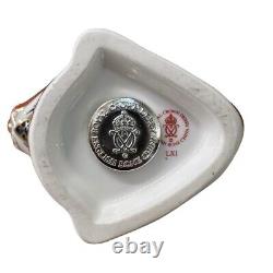 Royal Crown Derby Red Squirrel Paperweight Silver Stopper Brand New No Box