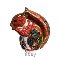 Royal Crown Derby Red Squirrel Paperweight Silver Stopper Brand New No Box