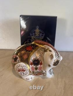 Royal Crown Derby Rocky Mountain Bear Paperweight