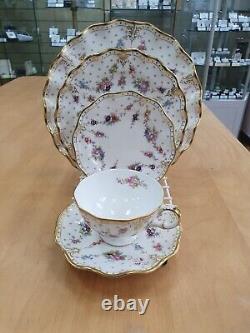 Royal Crown Derby Royal Antoinette 1ST QUALITY BRAND NEW 5 Piece Dinner Set