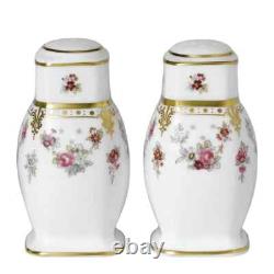 Royal Crown Derby Royal Antoinette 1ST QUALITY BRAND NEW SALT AND PEPPER SET