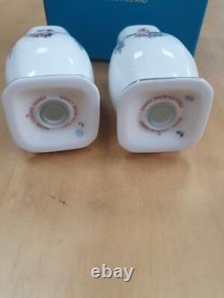 Royal Crown Derby Royal Antoinette 1ST QUALITY BRAND NEW SALT AND PEPPER SET