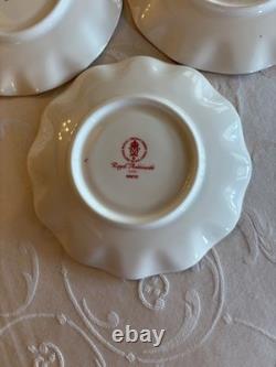 Royal Crown Derby Royal Antoinette 6 x cups and saucers