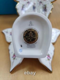Royal Crown Derby Royal Antoinette BUTTERFLY PAIR 1ST QUALITY BRAND NEW Boxed