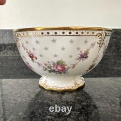 Royal Crown Derby Royal Antoinette Candy/ Sugar Large Open Bowl Pedestal Foot