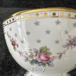 Royal Crown Derby Royal Antoinette Candy/ Sugar Large Open Bowl Pedestal Foot