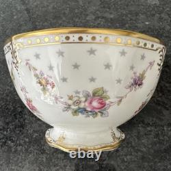 Royal Crown Derby Royal Antoinette Candy/ Sugar Large Open Bowl Pedestal Foot