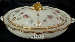 Royal Crown Derby Royal Antoinette Covered Vegetable Casserole Dish