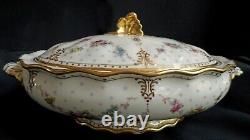 Royal Crown Derby Royal Antoinette Covered Vegetable Casserole Dish