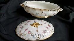 Royal Crown Derby Royal Antoinette Covered Vegetable Casserole Dish