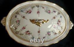 Royal Crown Derby Royal Antoinette Covered Vegetable Casserole Dish