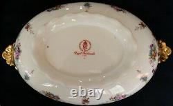 Royal Crown Derby Royal Antoinette Covered Vegetable Casserole Dish