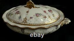 Royal Crown Derby Royal Antoinette Covered Vegetable Casserole Dish