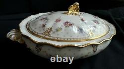 Royal Crown Derby Royal Antoinette Covered Vegetable Casserole Dish