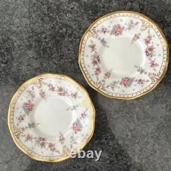 Royal Crown Derby Royal Antoinette Espresso Cups & Saucer X 2 Unused