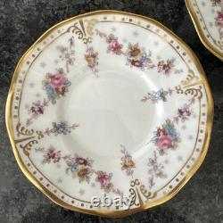 Royal Crown Derby Royal Antoinette Espresso Cups & Saucer X 2 Unused