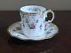 Royal Crown Derby Royal Antoinette Fine Bone China Coffee Cup & Saucer