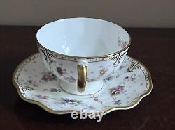 Royal Crown Derby Royal Antoinette Fine Bone China Teacup & Saucer