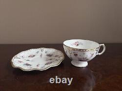 Royal Crown Derby Royal Antoinette Fine Bone China Teacup & Saucer