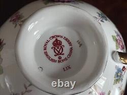 Royal Crown Derby Royal Antoinette Fine Bone China Teacup & Saucer