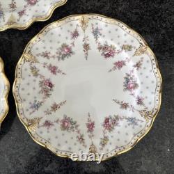 Royal Crown Derby, Royal Antoinette Fluted 20cm Salad 3 Plated Unused