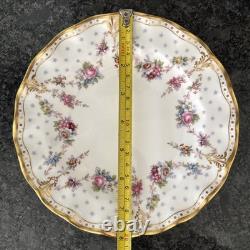 Royal Crown Derby, Royal Antoinette Fluted 20cm Salad 3 Plated Unused
