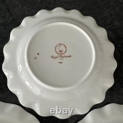 Royal Crown Derby, Royal Antoinette Fluted 20cm Salad 3 Plated Unused