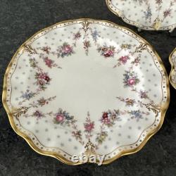 Royal Crown Derby, Royal Antoinette Fluted 20cm Salad 3 Plated Unused