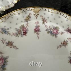 Royal Crown Derby, Royal Antoinette Fluted 20cm Salad 3 Plated Unused