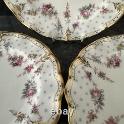 Royal Crown Derby, Royal Antoinette Fluted 20cm Salad 3 Plated Unused