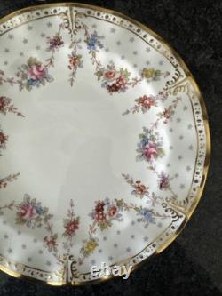 Royal Crown Derby, Royal Antoinette Fluted, 20cm Salad Plates Unused